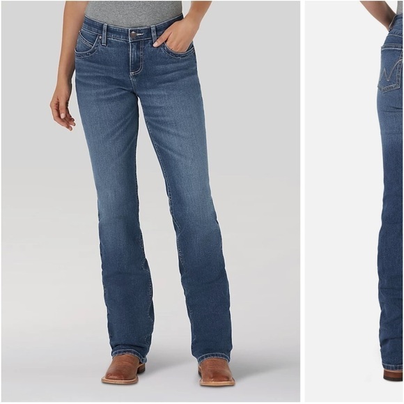 🥳HP🤩Wrangler women’s Qbaby ultimate riding jean, boot, cut, Brylee size 5/6×36 - Picture 1 of 9